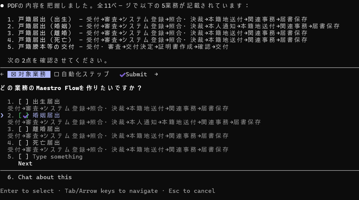 対象業務確認